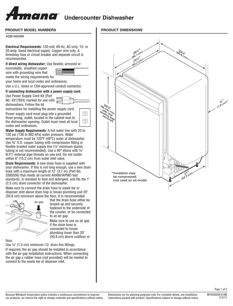 Amana ADB1400A user manual