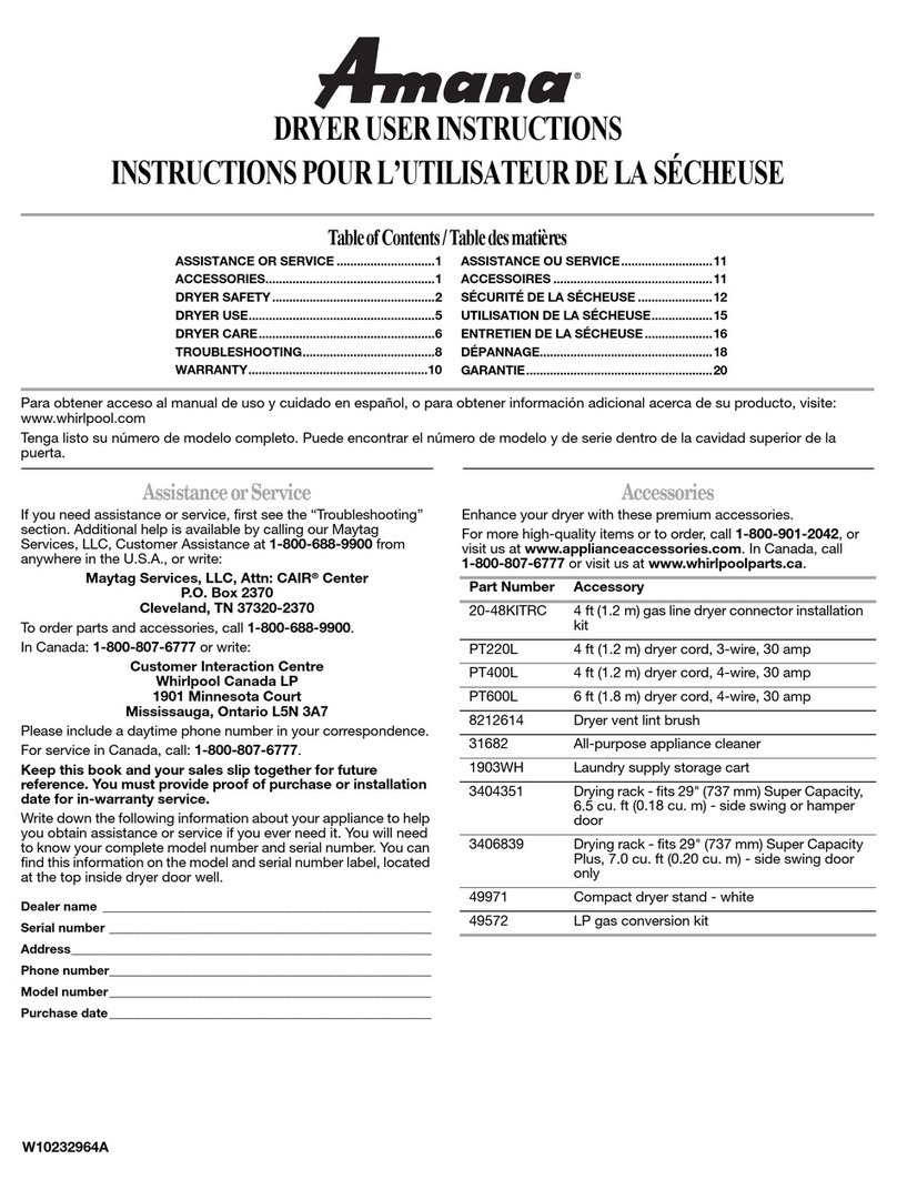 Amana W10232964A User instructions