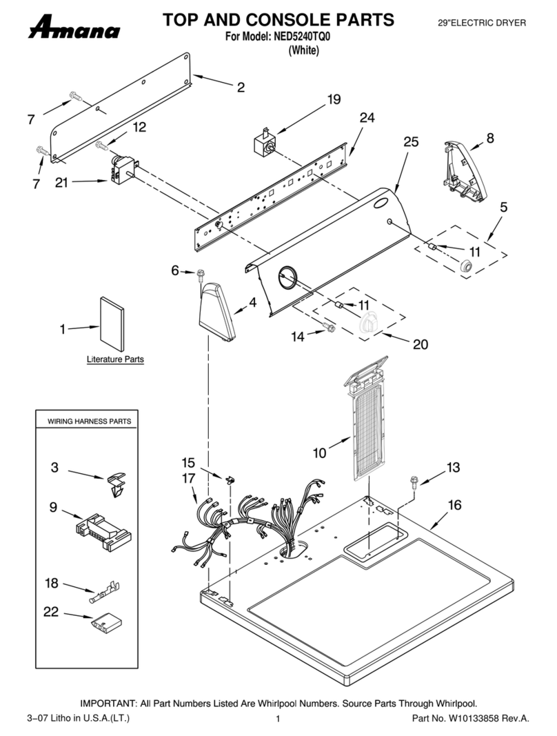 Amana NED5240TQ0 User manual