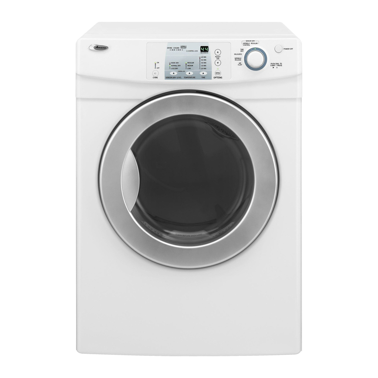 Amana NED7200TW10 parts list