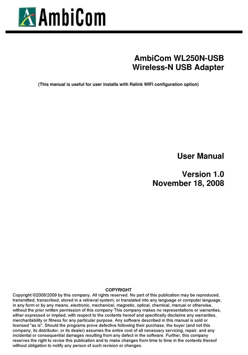 AmbiCom WL250N-USB user manual
