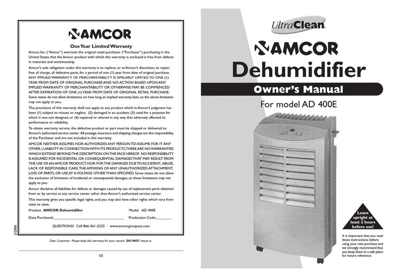 Amcor AD 400E User manual