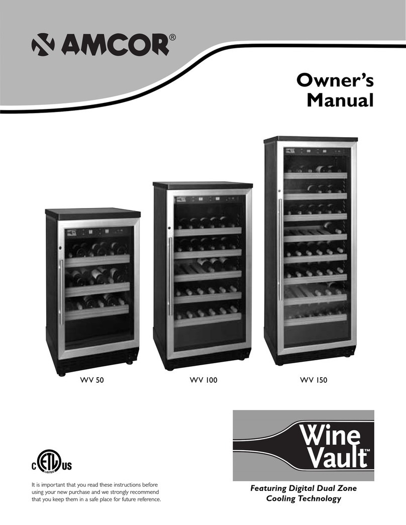 Amcor Wine Vault WV 150 User manual