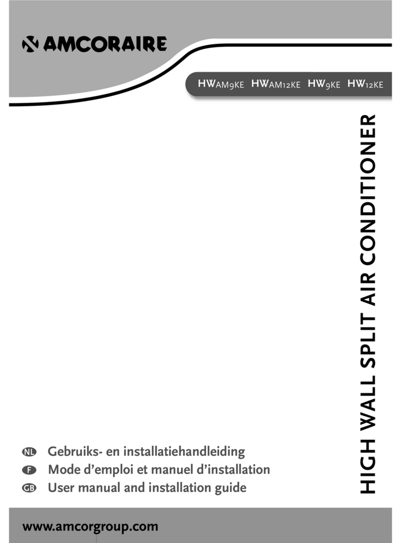 Amcor HW12KE Installation and operating instructions