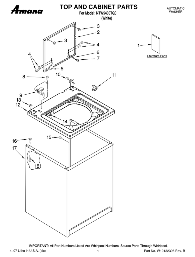Amana NTW5400TQ0 User manual