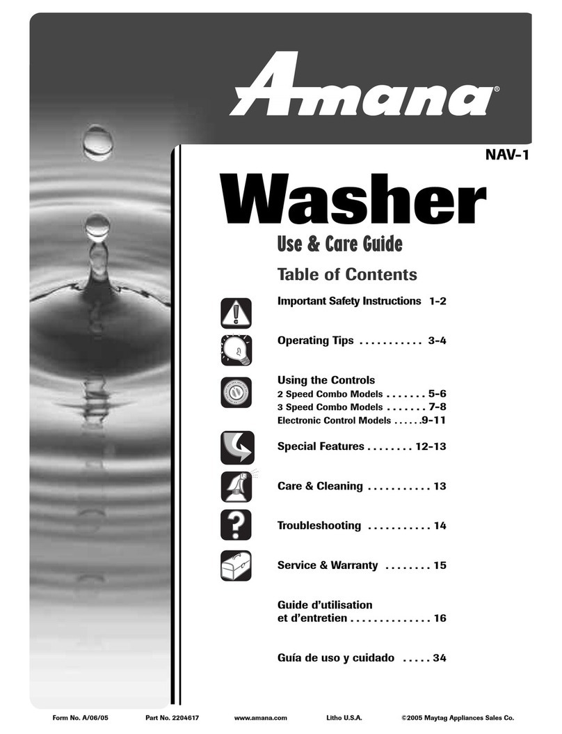 Amana NAV-1 User manual