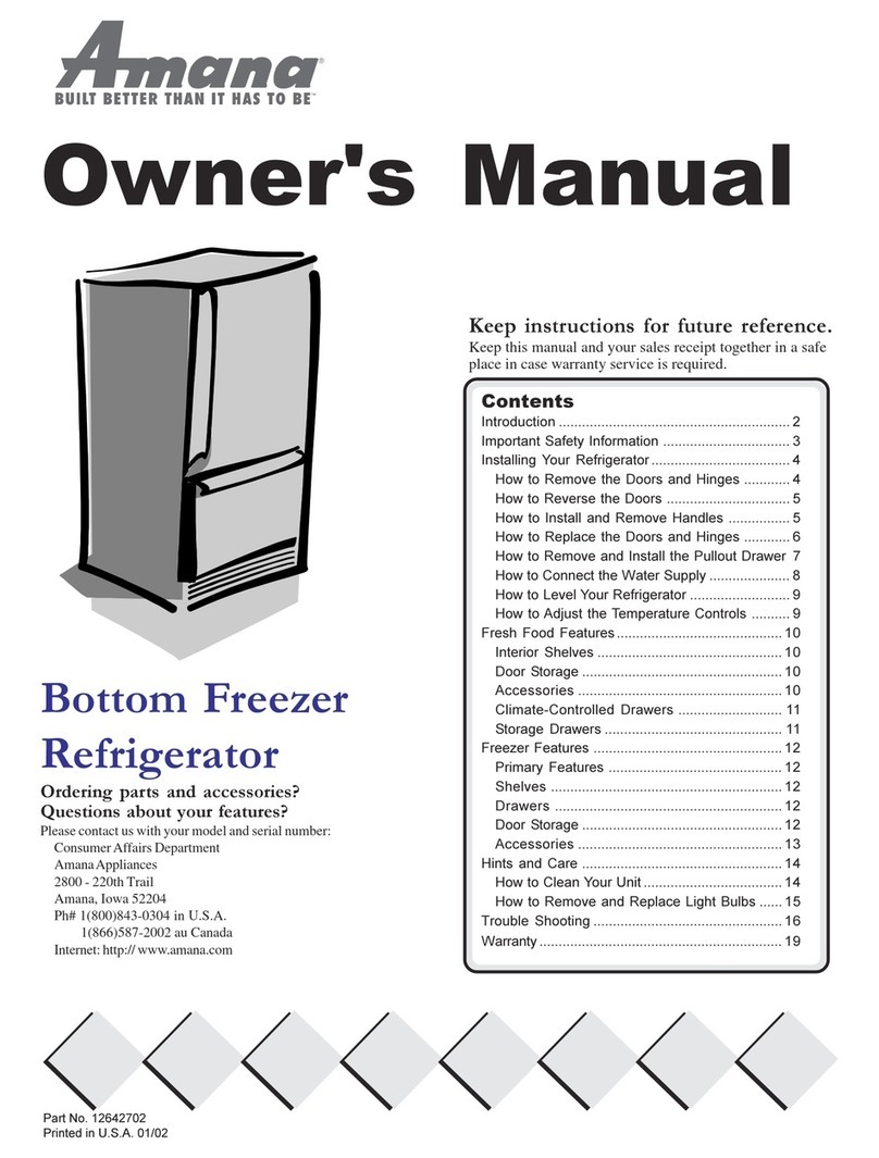 Amana W10175445A User manual