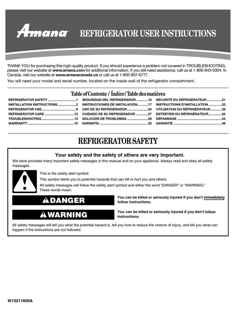 Amana W10211588A User manual Amana W10211588A User manual