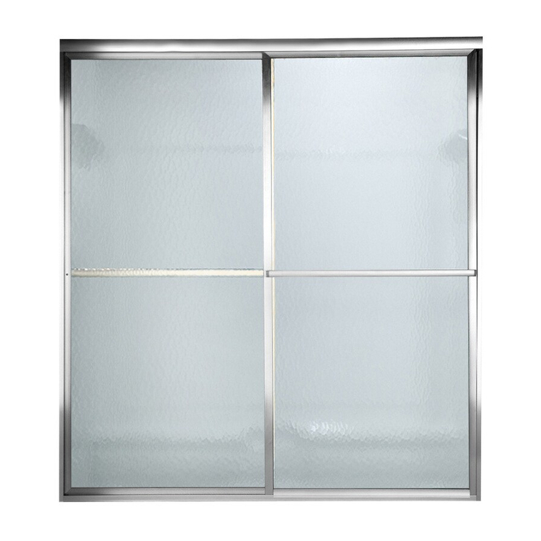 American Standard Acrylux Framed By-Pass Shower User manual