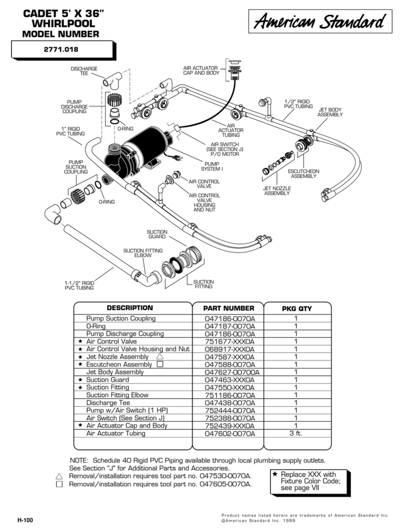 American Standard Cadet Whirlpool 2771.018 parts list American Standard Cadet Whirlpool 2771.018 parts list