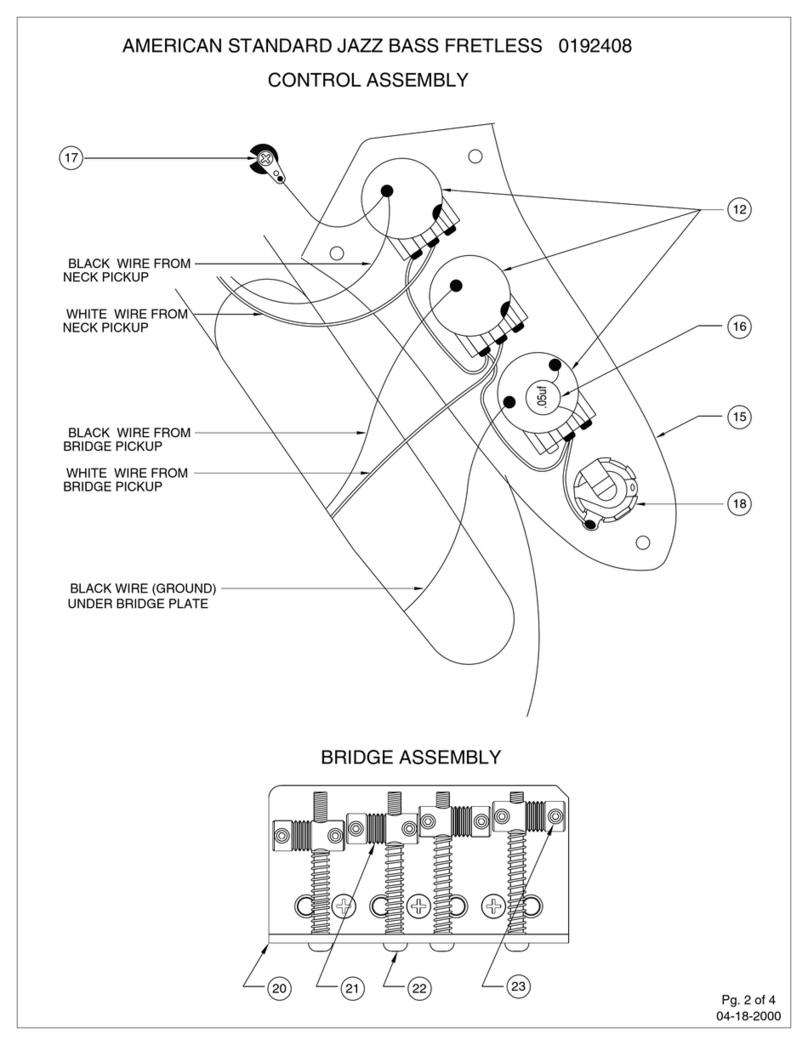 Fender 192408 User manual Fender 192408 User manual