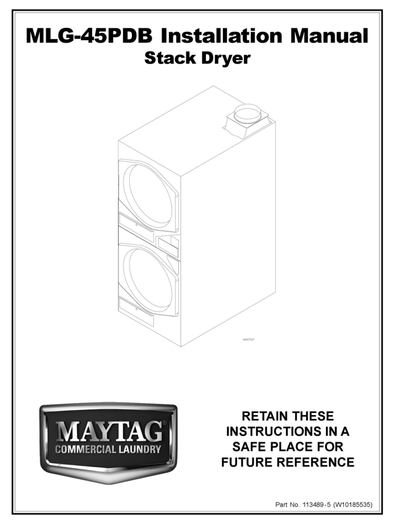 Maytag MLG-45PDB User manual