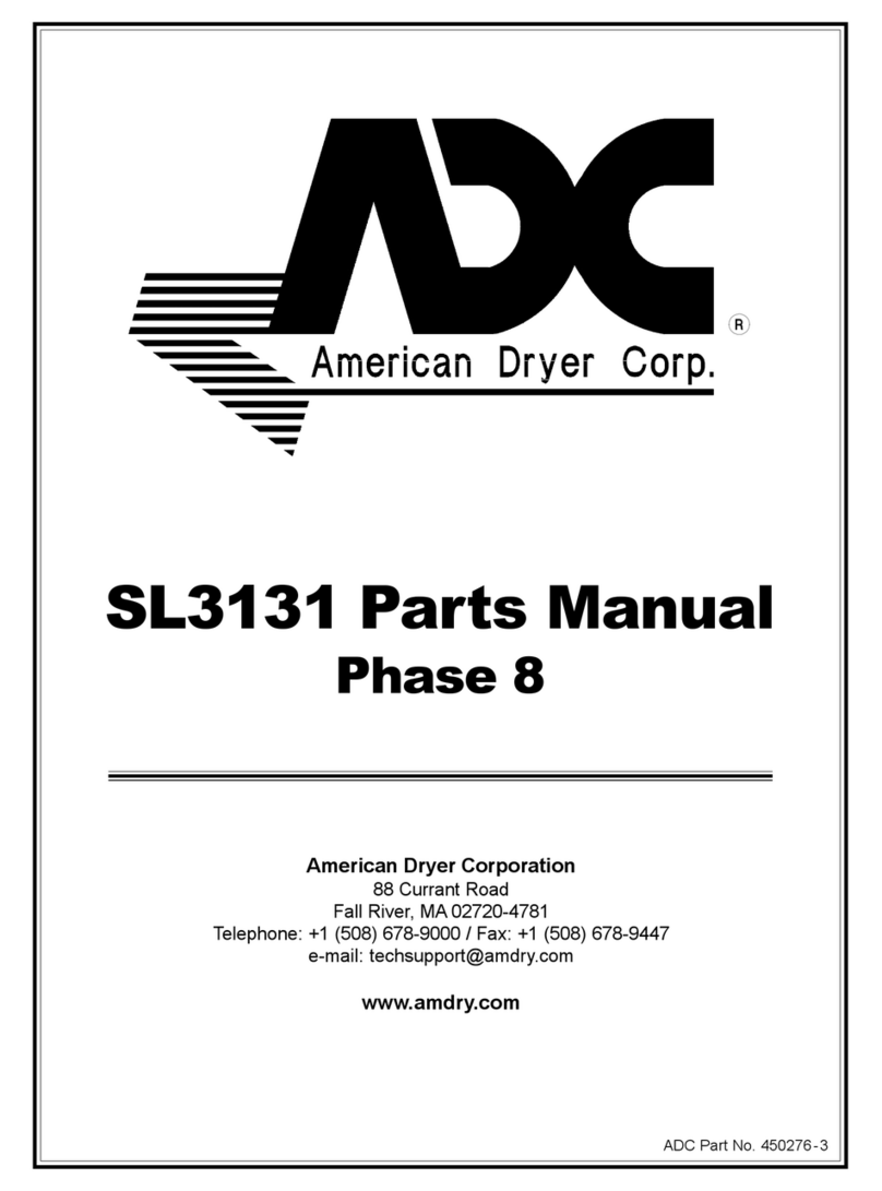 American Dryer Corp. SL31-31 parts manual