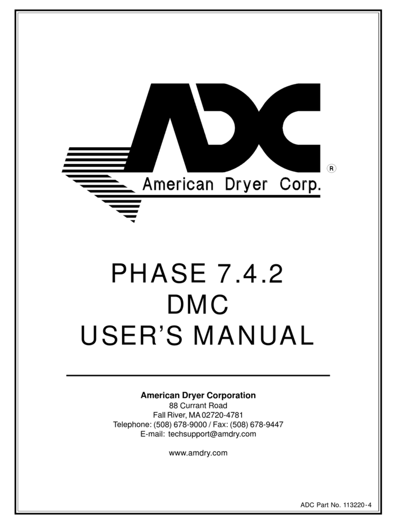 American Dryer Corp. Phase 7.4.2 DMC None User manual American Dryer Corp. Phase 7.4.2 DMC None User manual