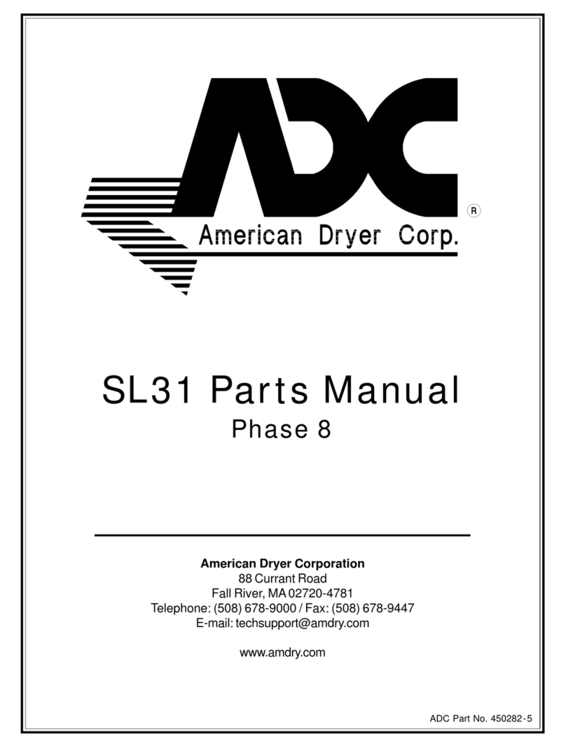 American Dryer Corp. SL31 parts manual