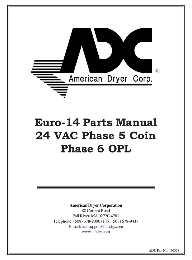 American Dryer Corp. Phase 7 OPL/Fire Suppression System EURO-14 User manual American Dryer Corp. Phase 7 OPL/Fire Suppression System EURO-14 User manual