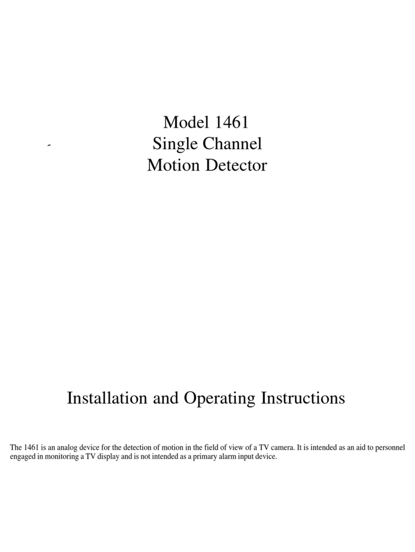American Dynamics 1461 Installation and operating instructions
