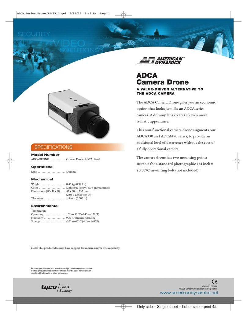 American Dynamics ADCA Series User manual American Dynamics ADCA Series User manual