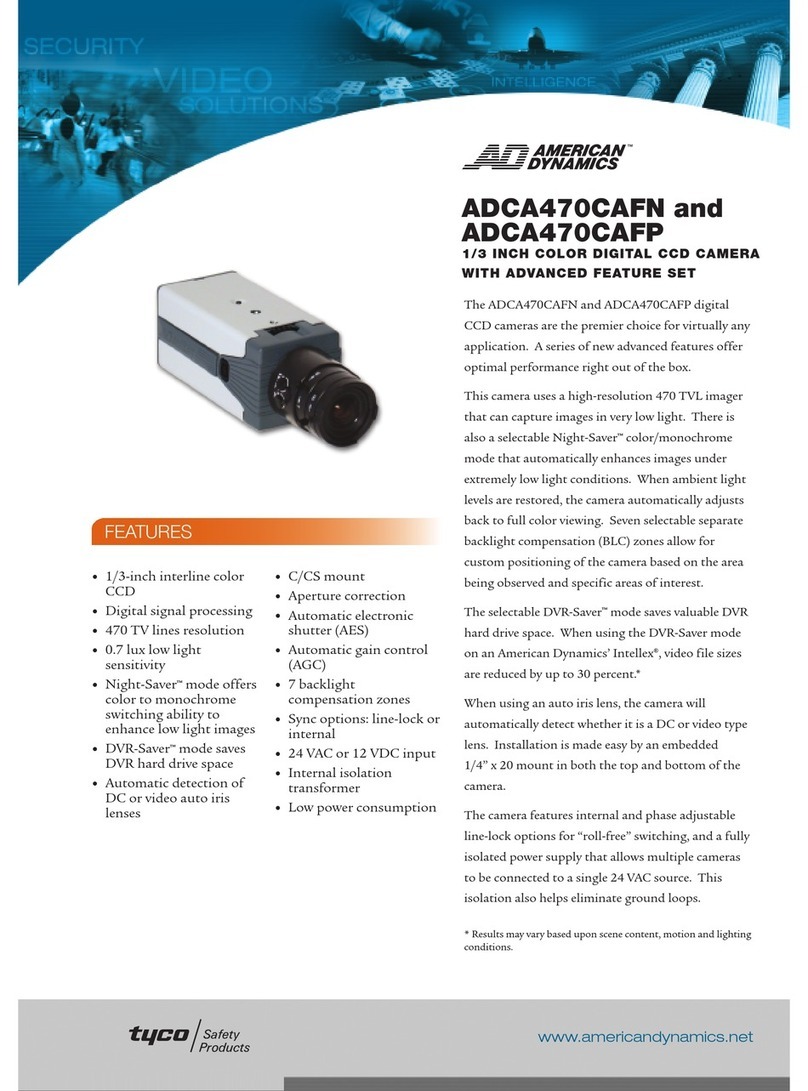 American Dynamics ADCA470CAFN User manual American Dynamics ADCA470CAFN User manual