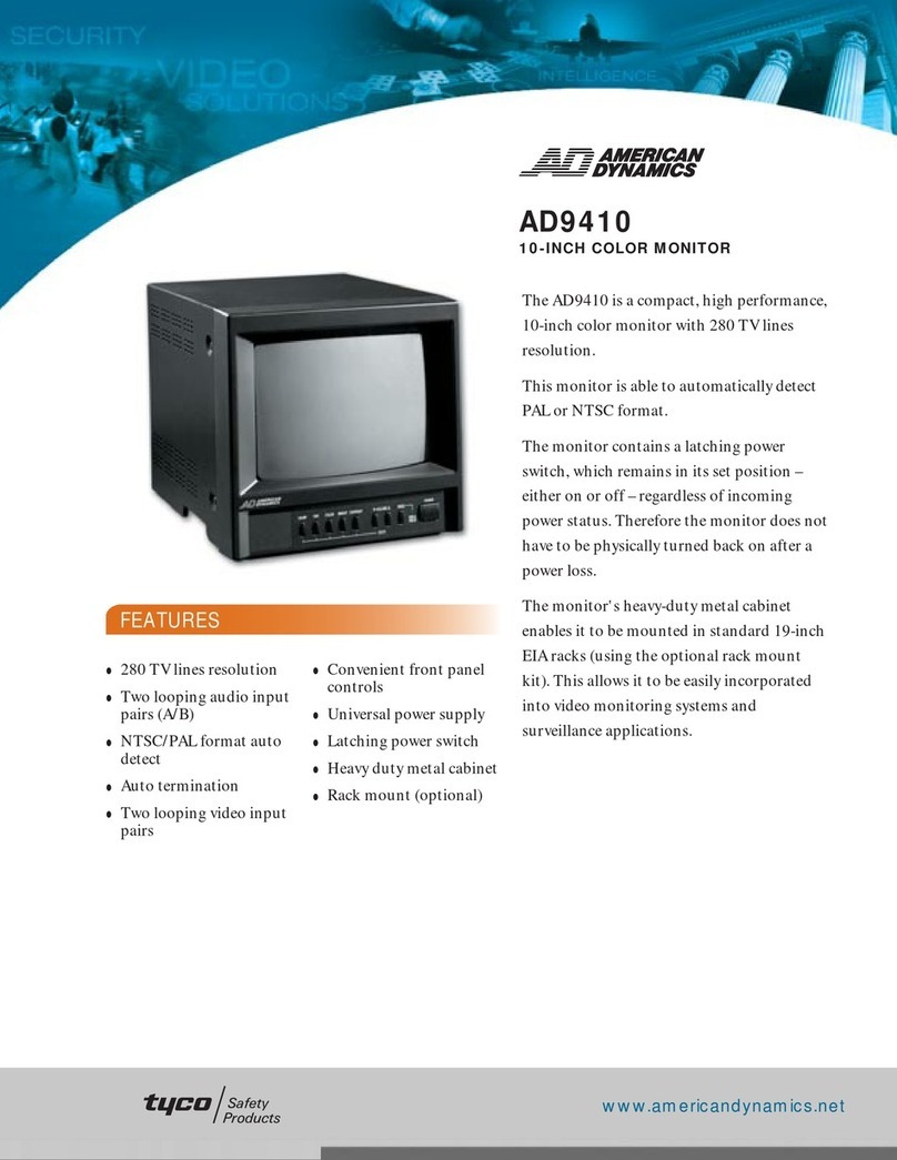 American Dynamics Tyco AD9410 User manual