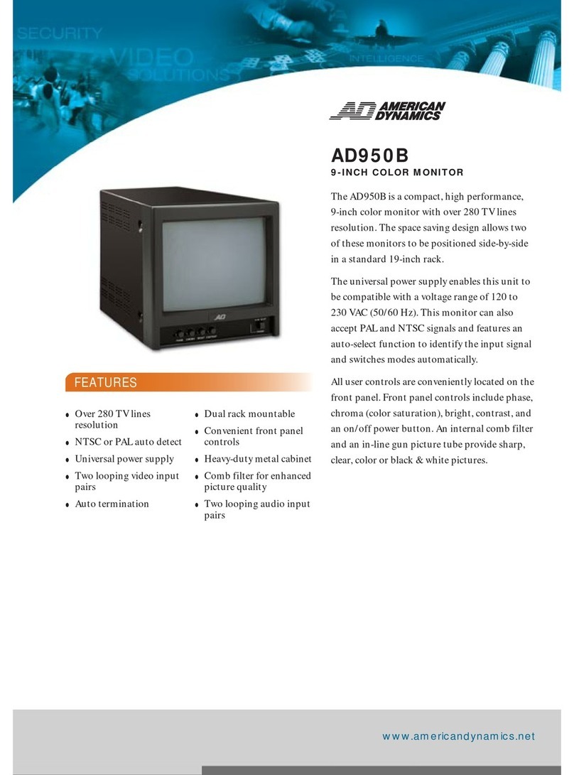American Dynamics AD950B User manual