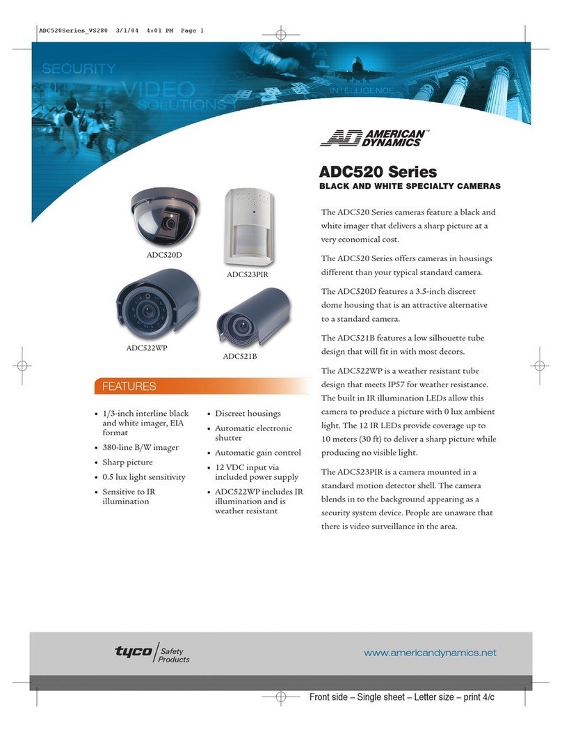 American Dynamics Tyco ADC520 Series User manual