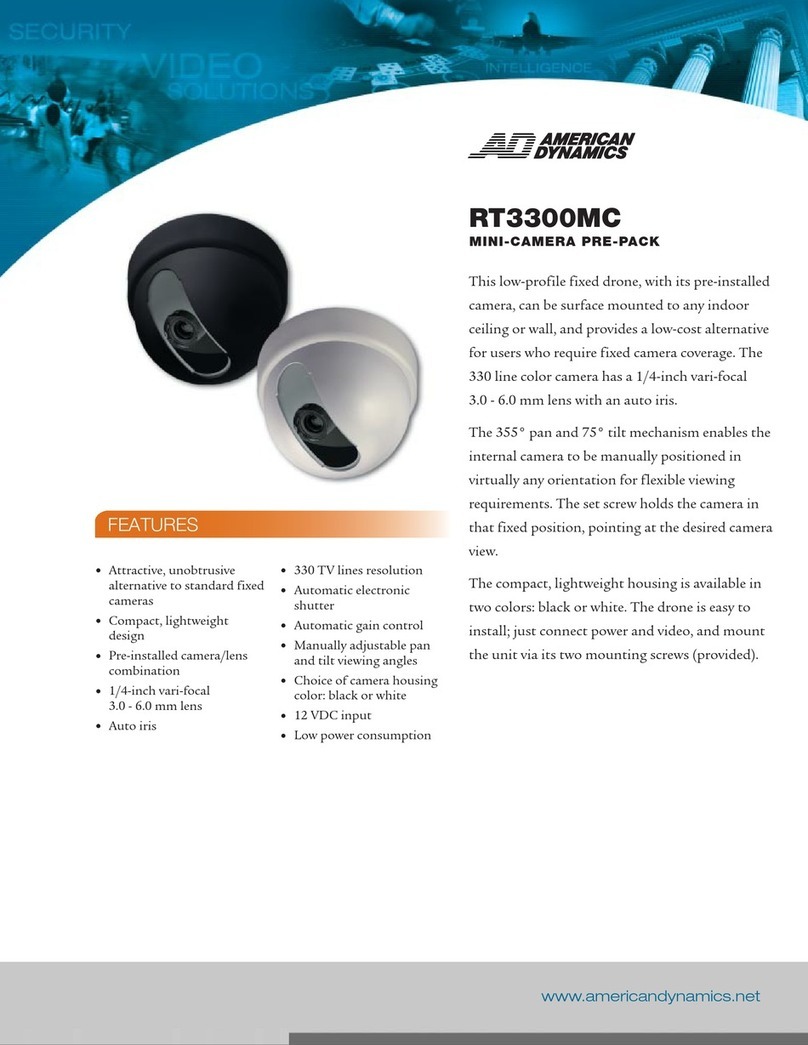 American Dynamics RT3300MC User manual American Dynamics RT3300MC User manual