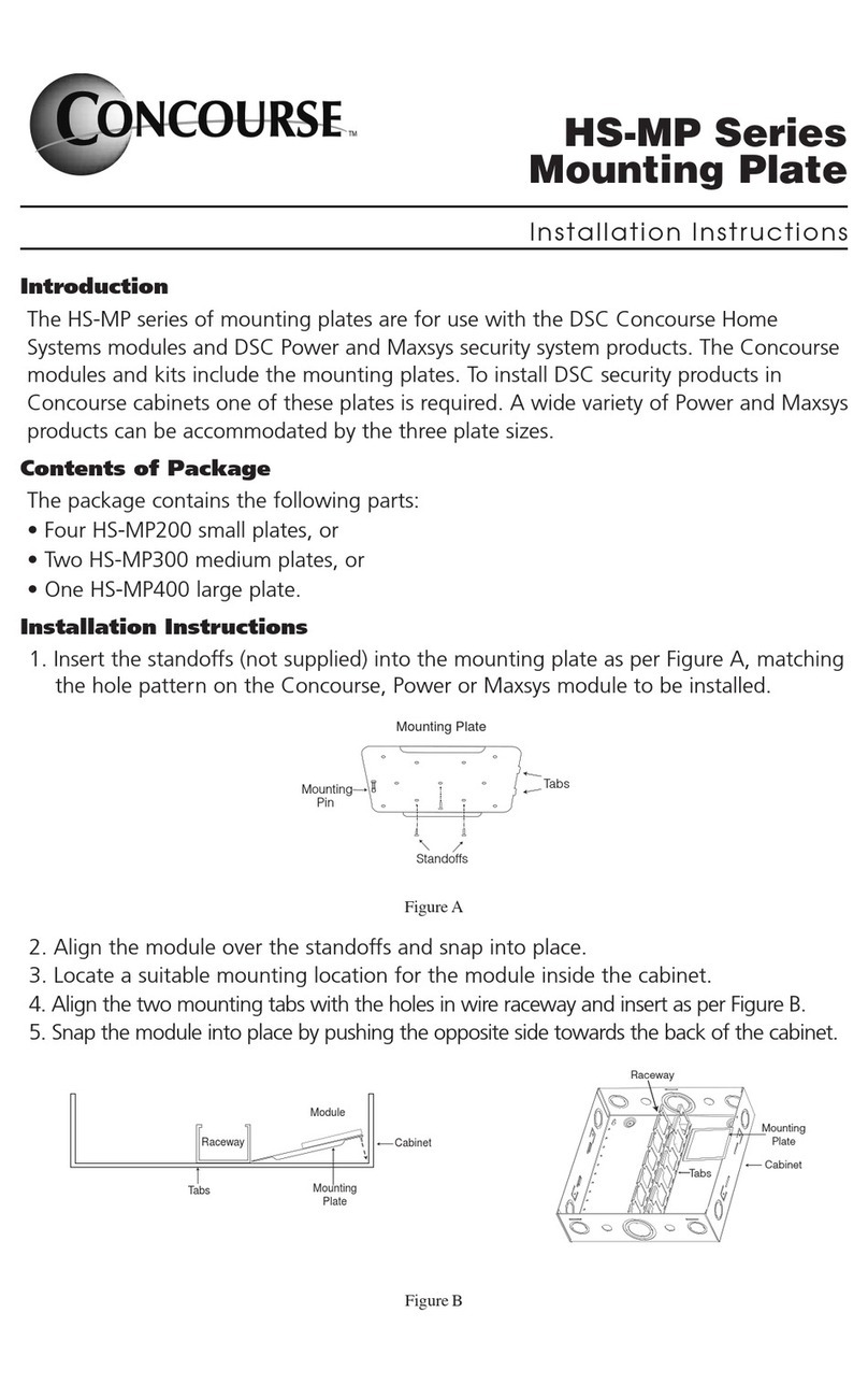 DSC Mounting Plate HS-MP Series installation instructions