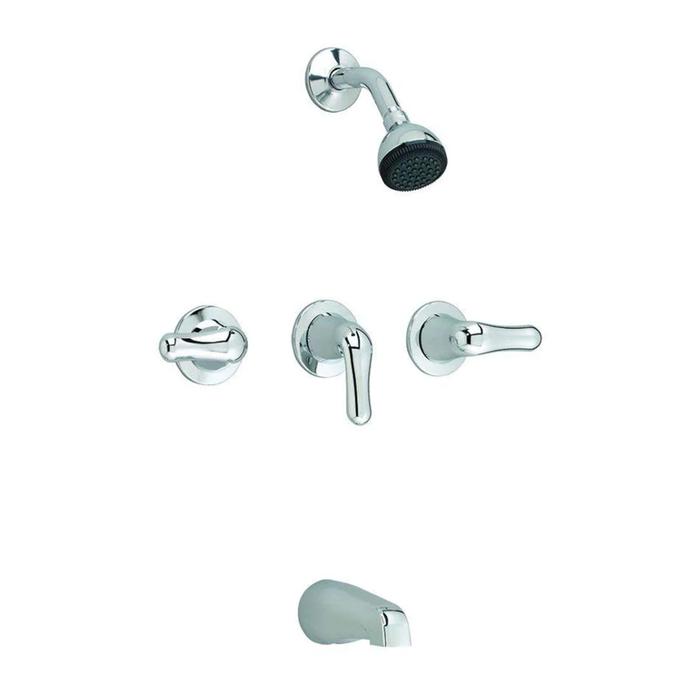 American Standard Cadet Three-Handle Bath/Shower 3375 installation instructions