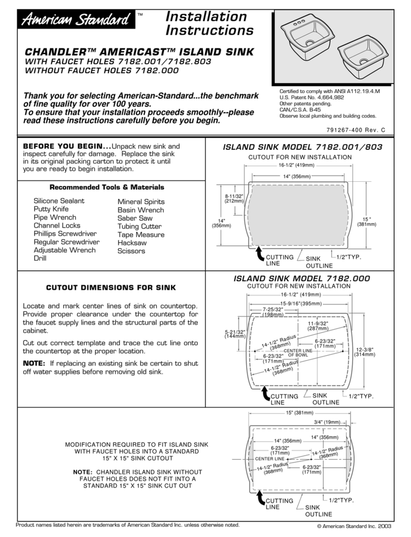 American Standard Chandler Americast 7182.000 User manual American Standard Chandler Americast 7182.000 User manual