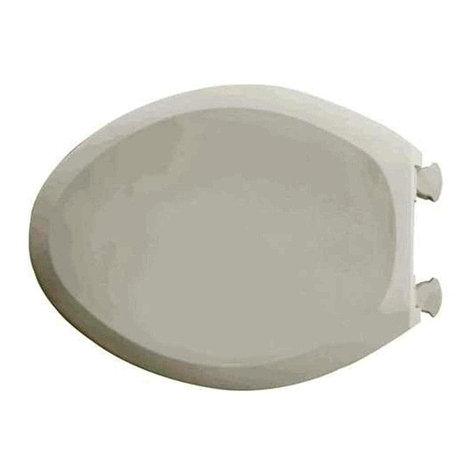 American Standard Champion Slow Close Toilet Seat 5325.010 User manual