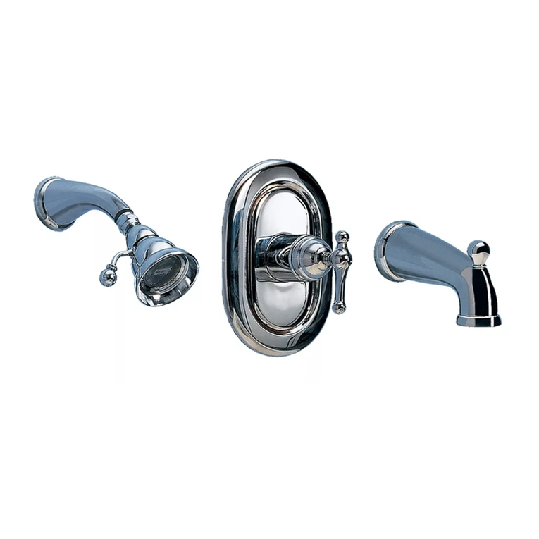 American Standard Bath/Shower Trim Kits T373.500 installation instructions