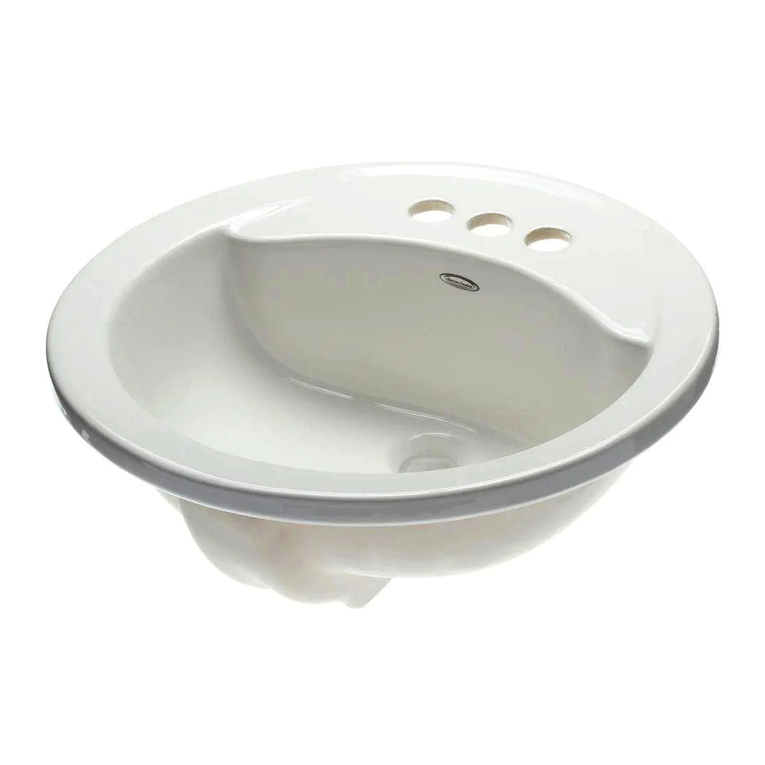 American Standard Cadet Round Countertop Sink with Scotchgard... Features & dimensions American Standard Cadet Round Countertop Sink with Scotchgard... Features & dimensions