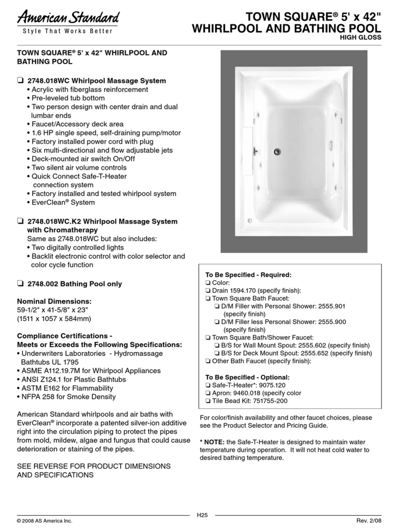 American Standard Town Square 2748.002 User manual