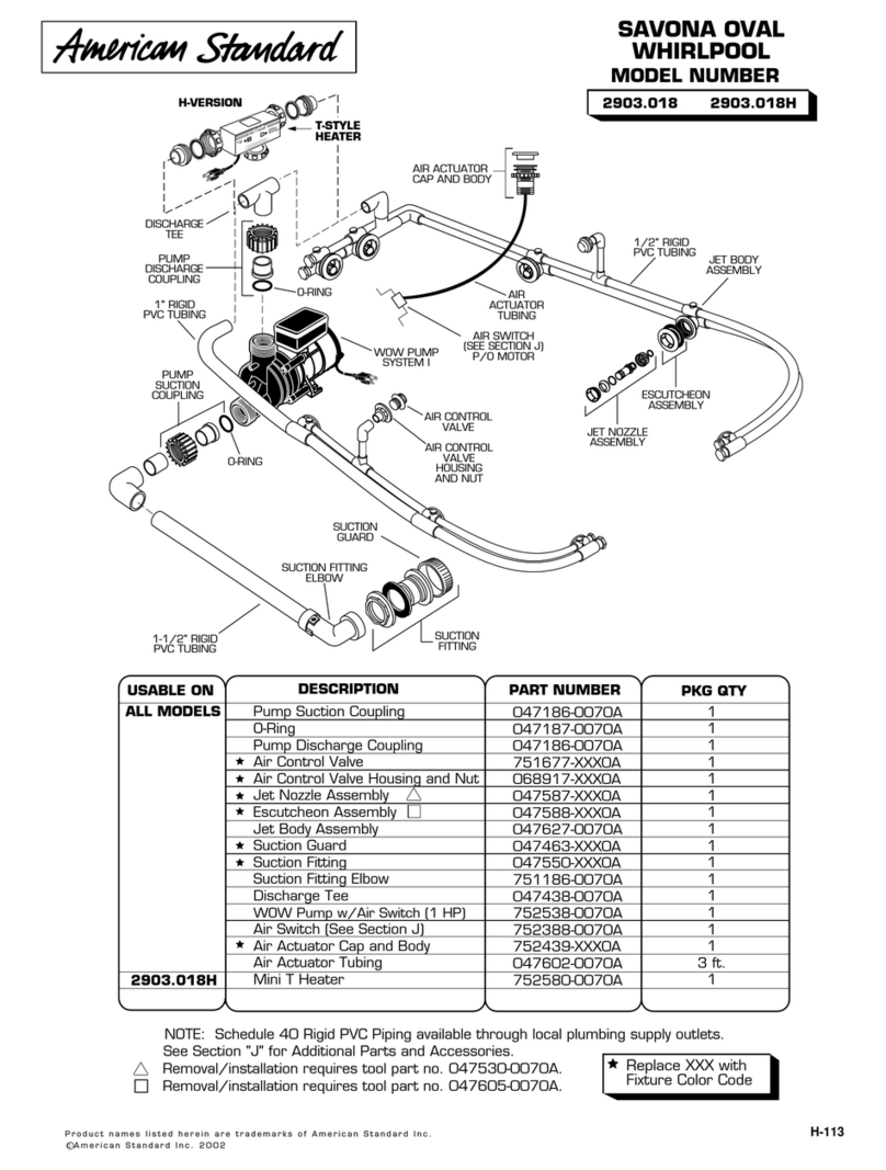 American Standard Savona Oval 2903.018 User manual