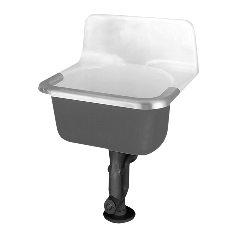 American Standard Akron Service Sink 7695.000 User manual