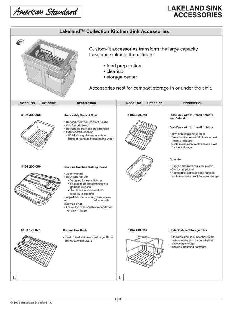 American Standard 8193.140.075 User manual American Standard 8193.140.075 User manual