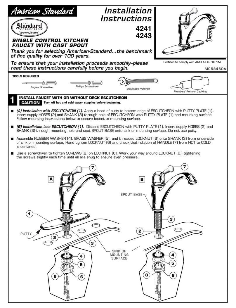 American Standard Standart 4243 installation instructions