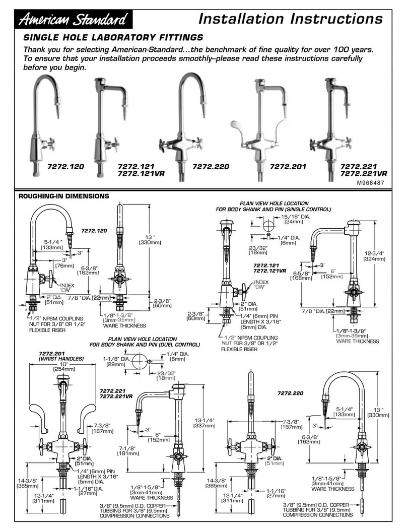 American Standard 7272 User manual American Standard 7272 User manual