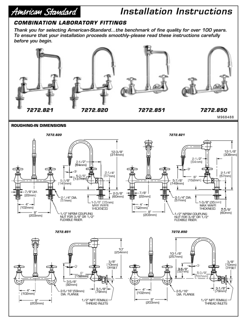 American Standard 7272 User manual American Standard 7272 User manual
