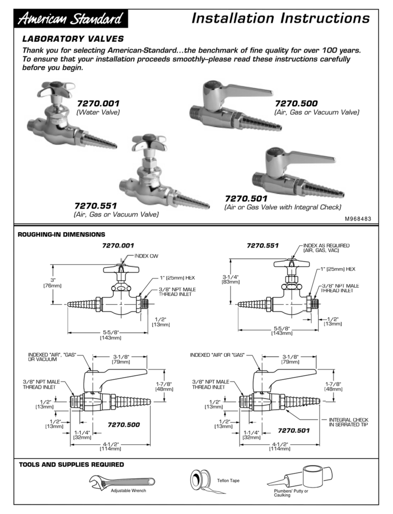 American Standard 7270 installation instructions American Standard 7270 installation instructions