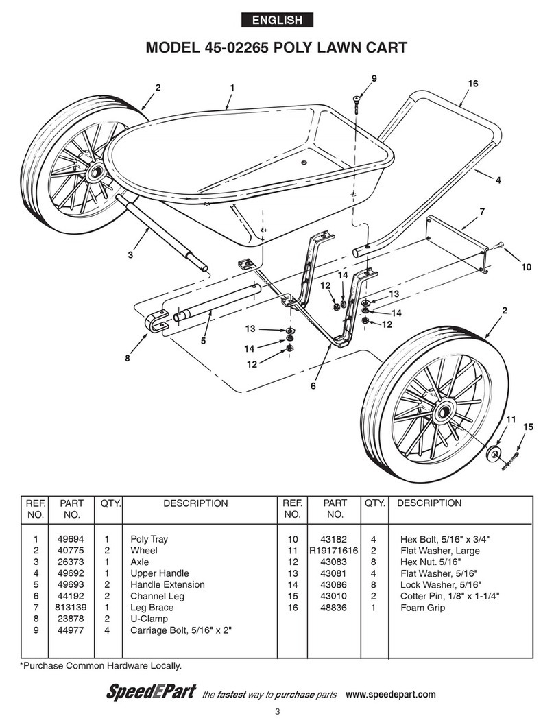 Agri-Fab Poly Lawn Cart 45-02265 parts list