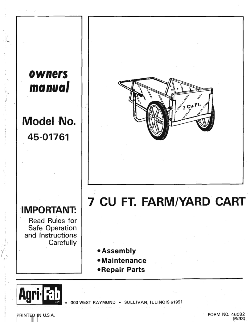 Agri-Fab 7 cu ft. Farm/Garden Cart 45-01761 owner's manual Agri-Fab 7 cu ft. Farm/Garden Cart 45-01761 owner's manual