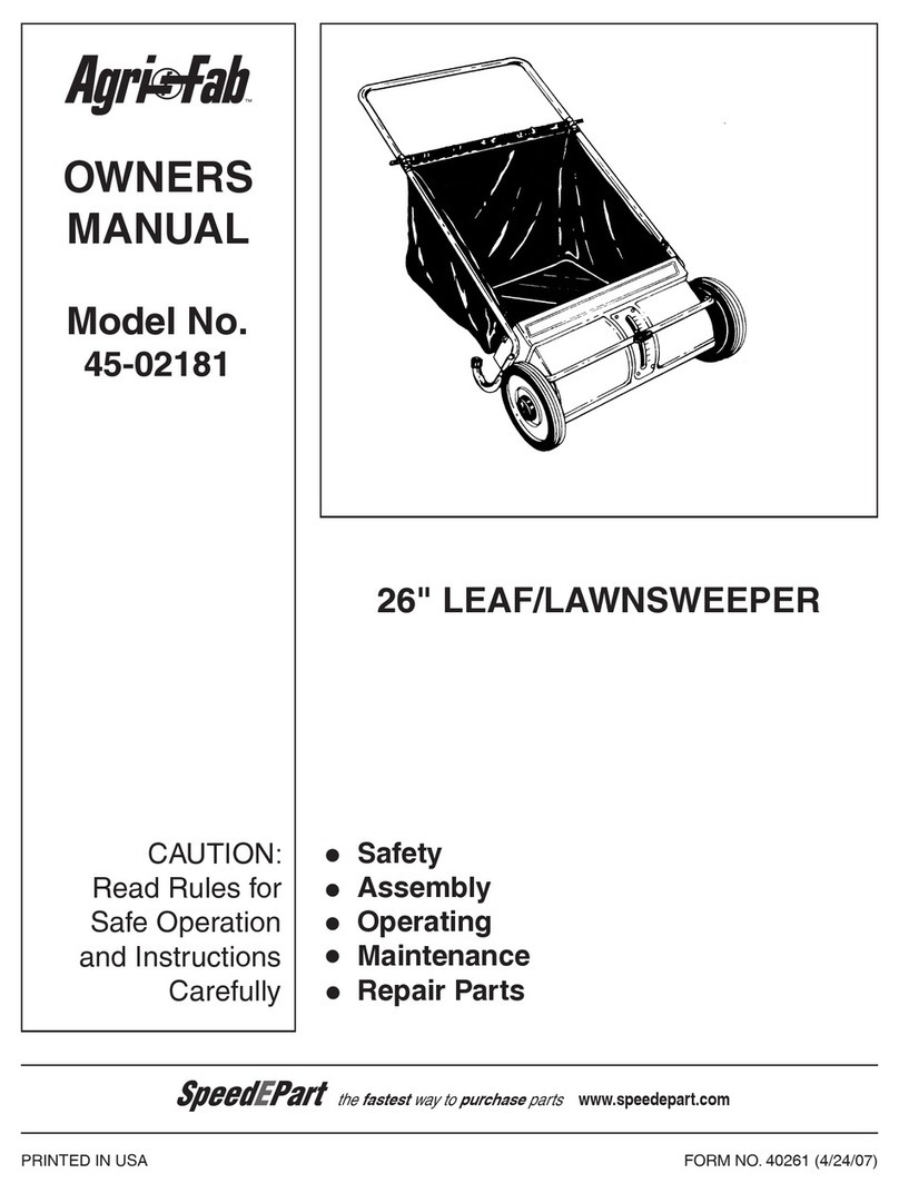Agri-Fab 26" Leaf/Lawnsweeper 45-02181 User manual
