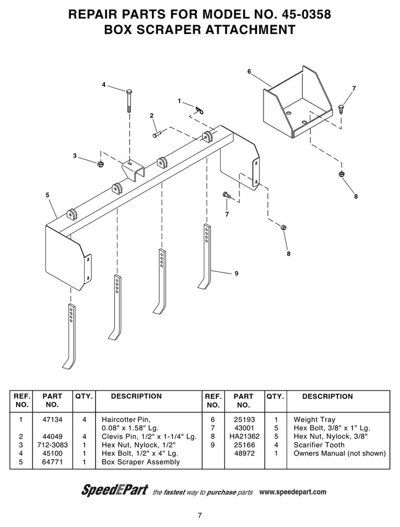 Agri-Fab Box Scraper 45-0358 repair parts