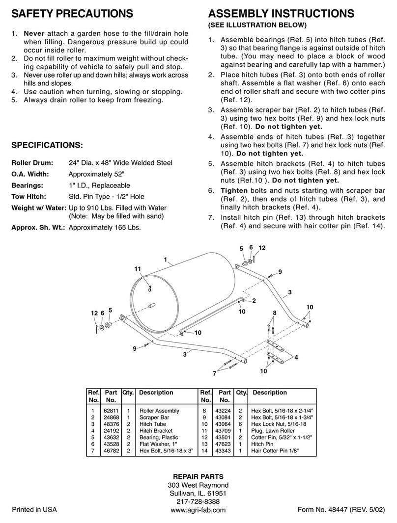 Agri-Fab 24192 Assembly instructions