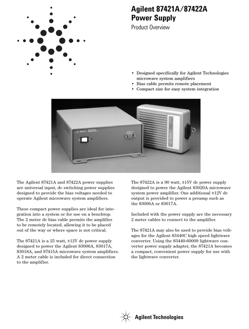 Agilent Technologies 87421A Operating and safety instructions