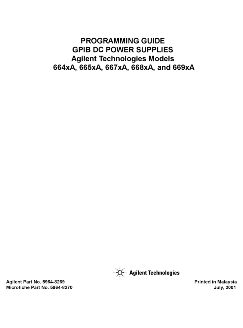 Agilent Technologies 664XA Series Programming guide