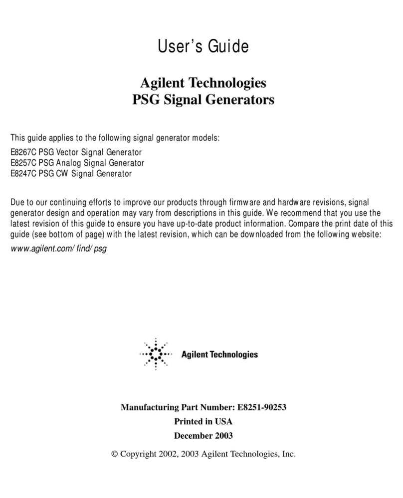 Agilent Technologies E8247C PSG CW user guide