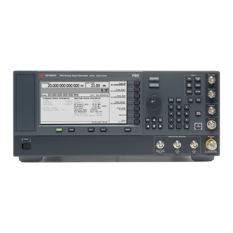 Agilent Technologies E8257D/67D User manual Agilent Technologies E8257D/67D User manual